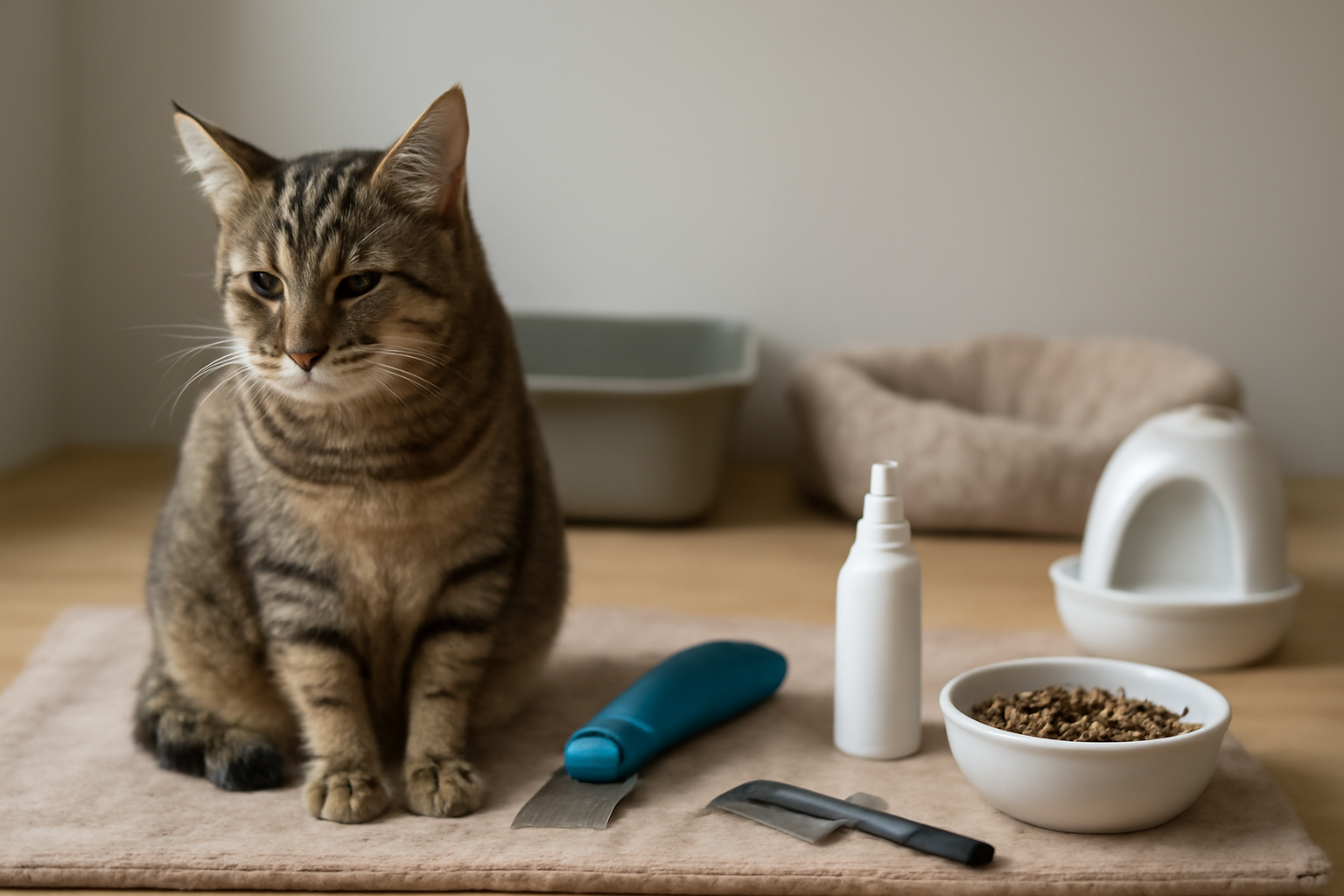 A Practical Guide to Managing Your Cat's Hairballs: Tips for Relief and Prevention illustration