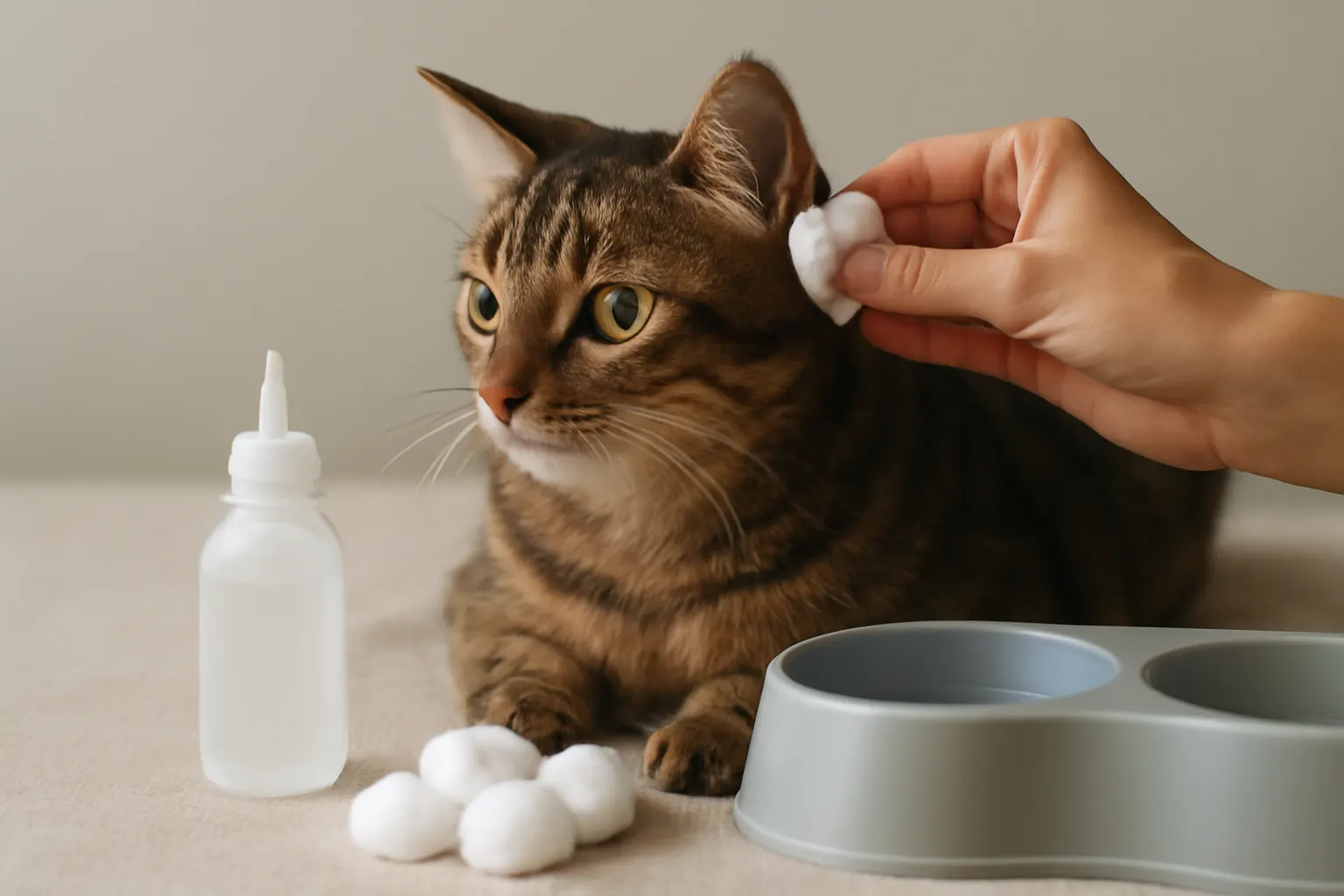 Essential Guide to Cleaning Your Cat's Ears Safely illustration