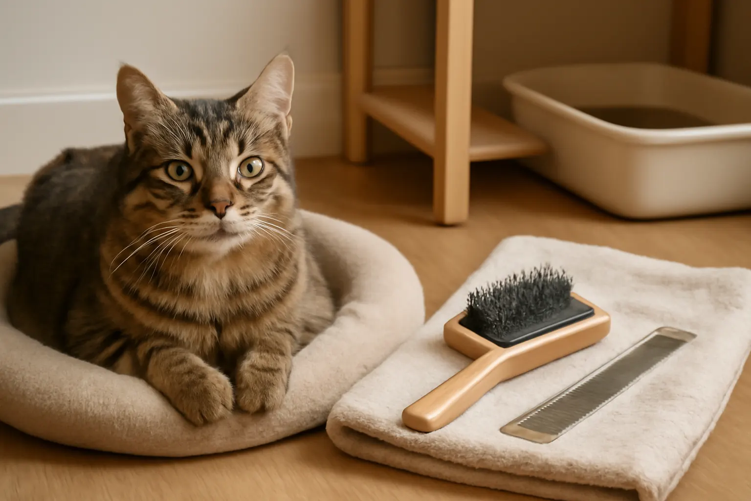 The Essential Guide to Preventing and Managing Hairballs in Cats illustration