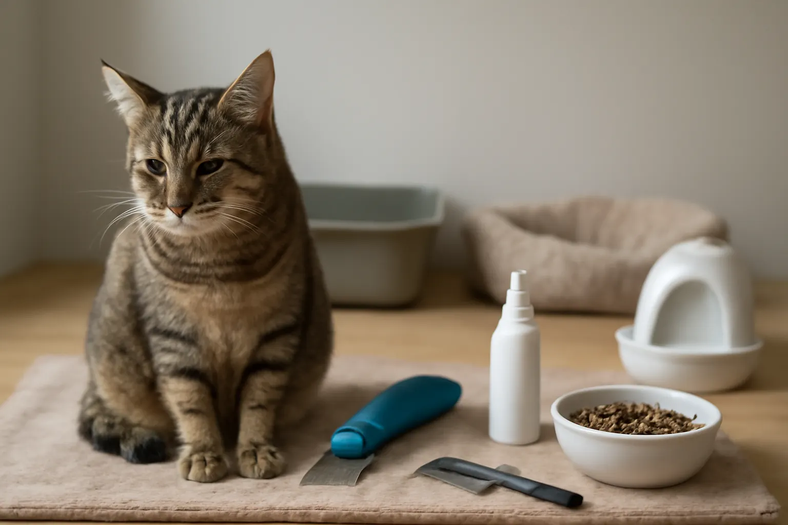 A Practical Guide to Managing Your Cat's Hairballs: Tips for Relief and Prevention illustration