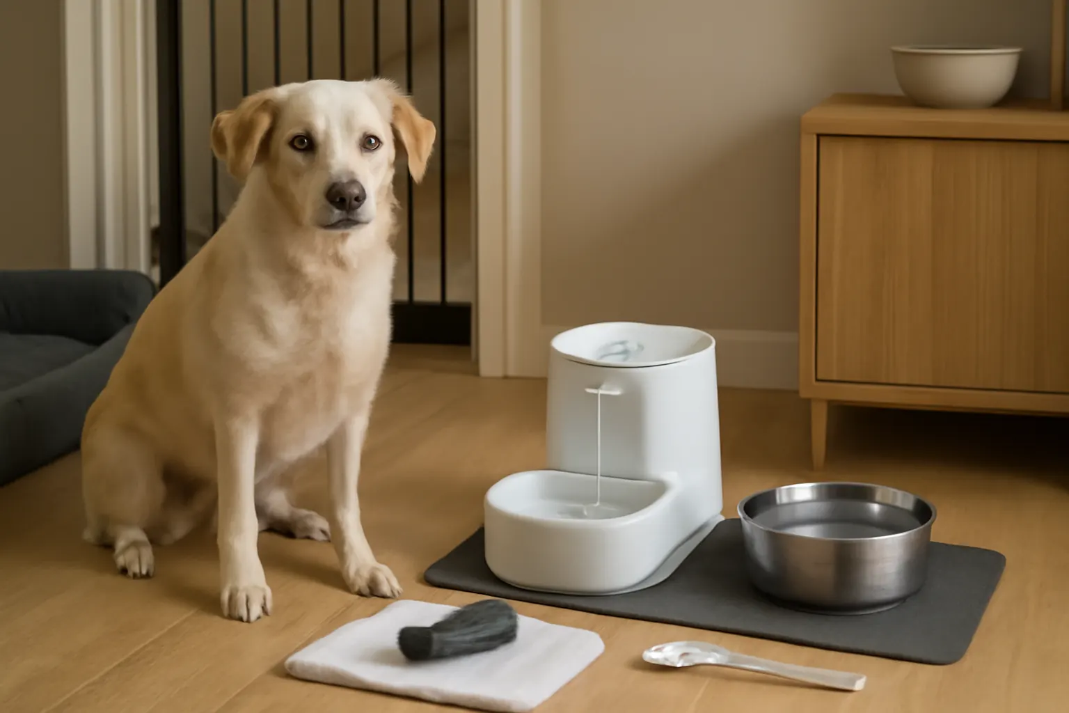 Pet Water Fountain vs Bowl: Which Keeps Your Home Cleaner and Odor-Free? illustration