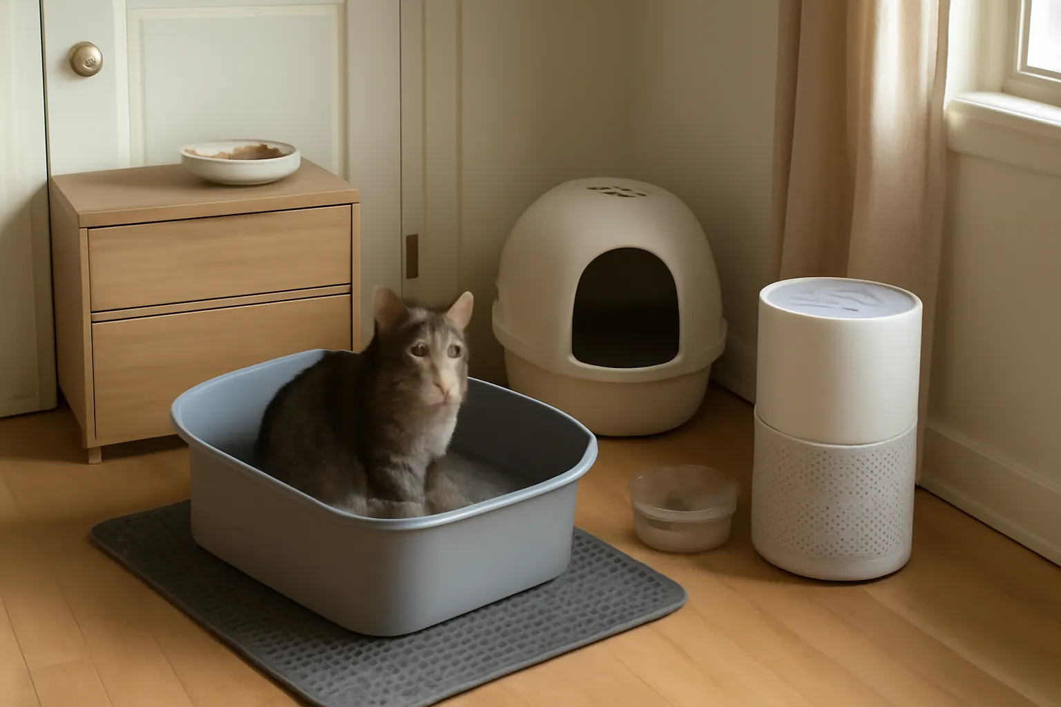 Best Place for a Litter Box in a Small Apartment: Keep Odors and Tracking Under Control illustration