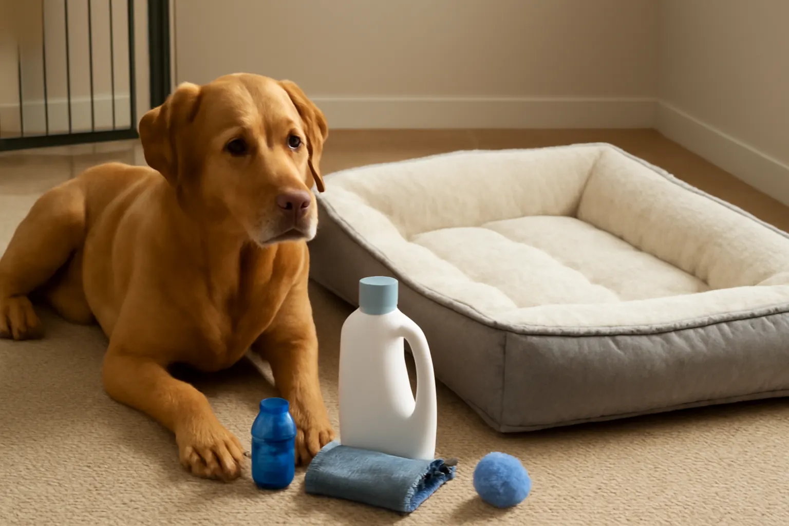 How to Clean a Dog Bed Without Ruining the Filling: A Step-by-Step Guide illustration